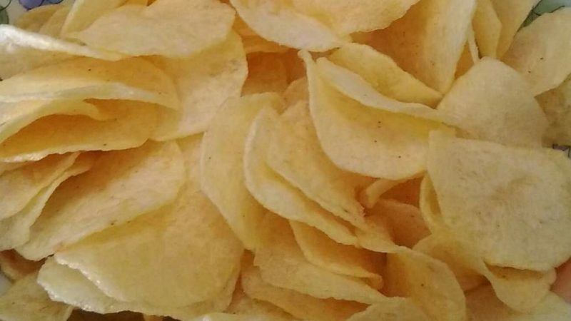 Patatine chips,  come quelle comprate